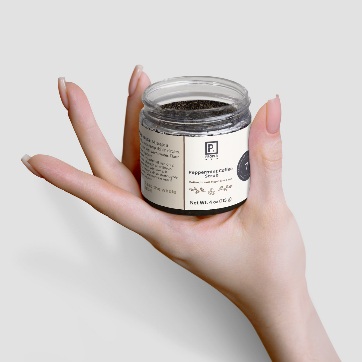 Peppermint Coffee Scrub