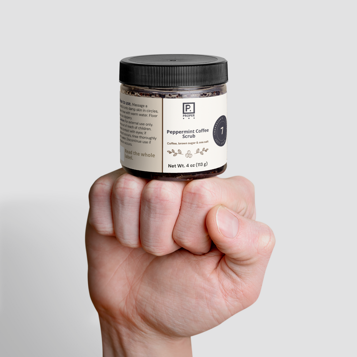 Peppermint Coffee Scrub