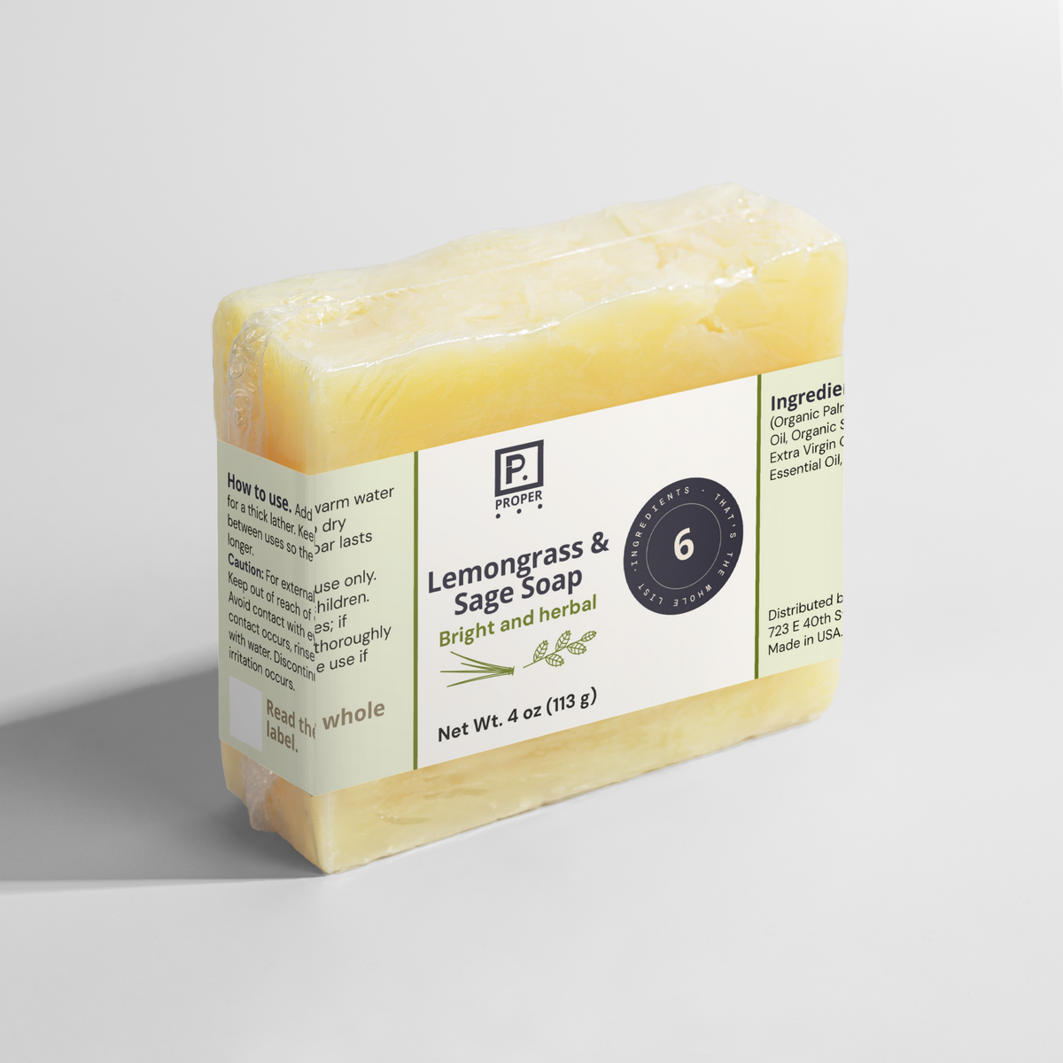 Lemongrass & Sage Soap
