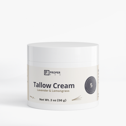 Proper Lavender Lemongrass Tallow Cream label detail, 1 of 5