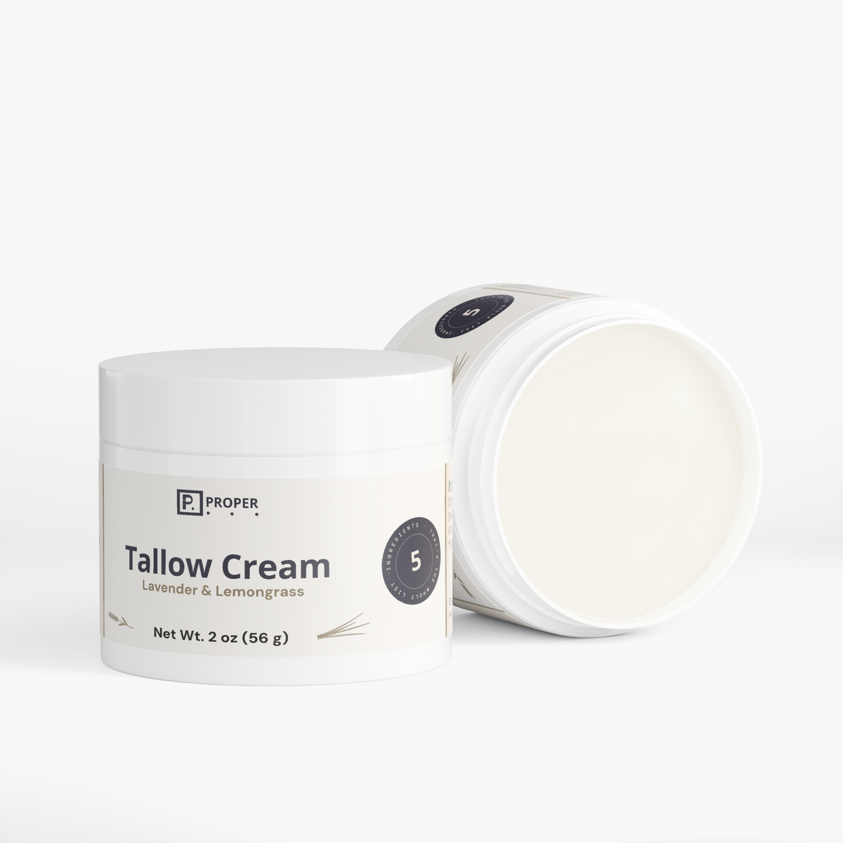 Proper Lavender Lemongrass Tallow Cream label detail, 3 of 5