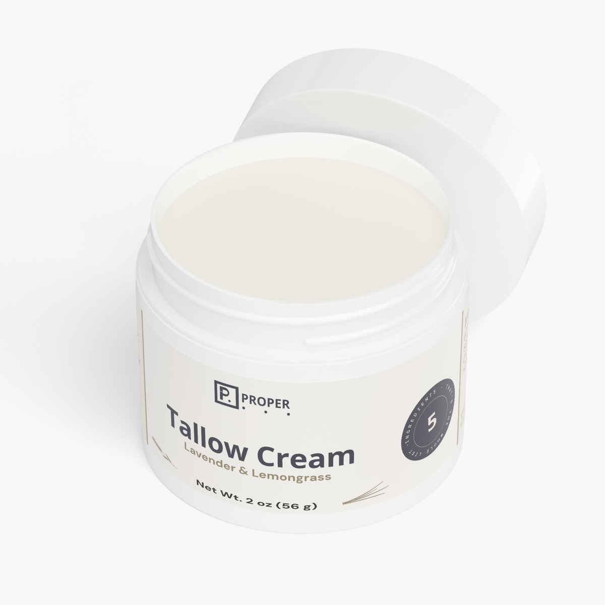 Proper Lavender Lemongrass Tallow Cream label detail, 2 of 5