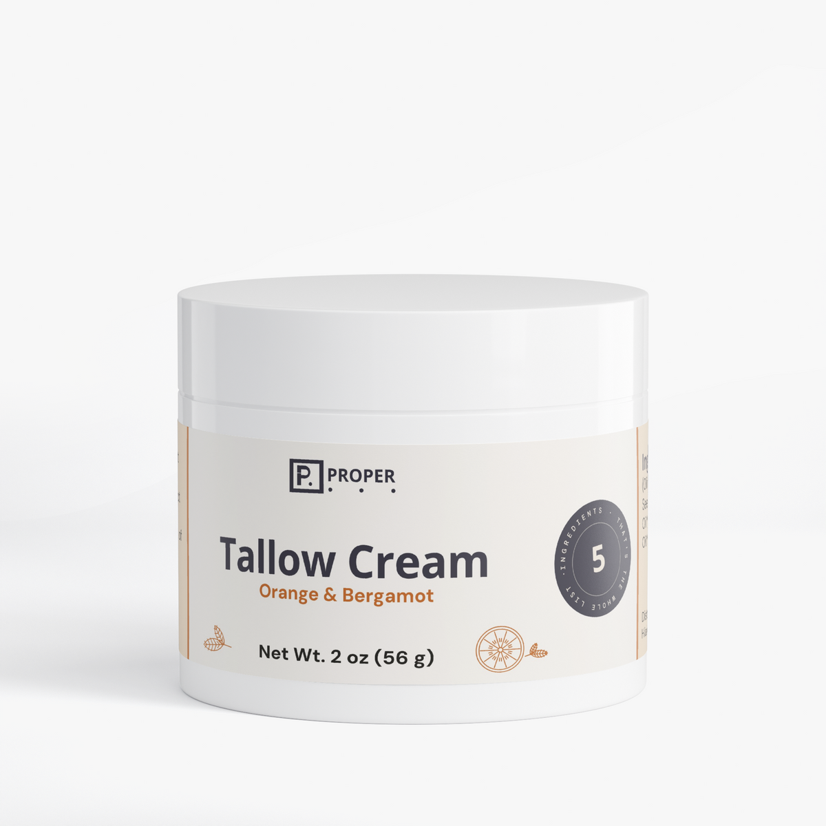 Orange & Bergamot Tallow Cream
