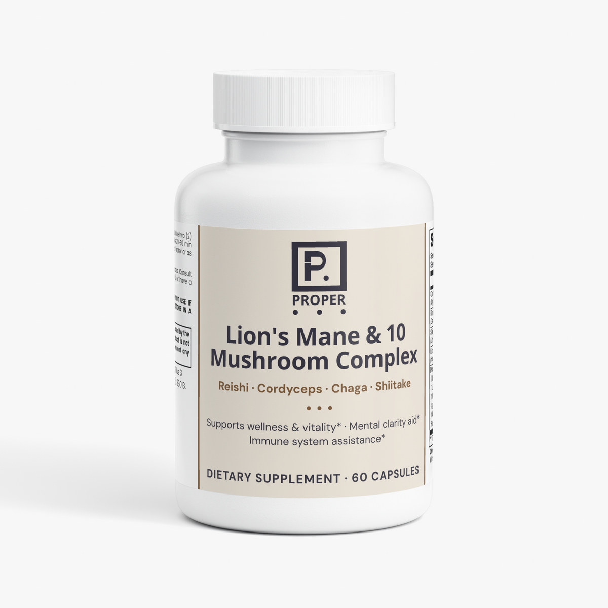 Proper Lion's Mane & 10 Mushroom Complex bottle