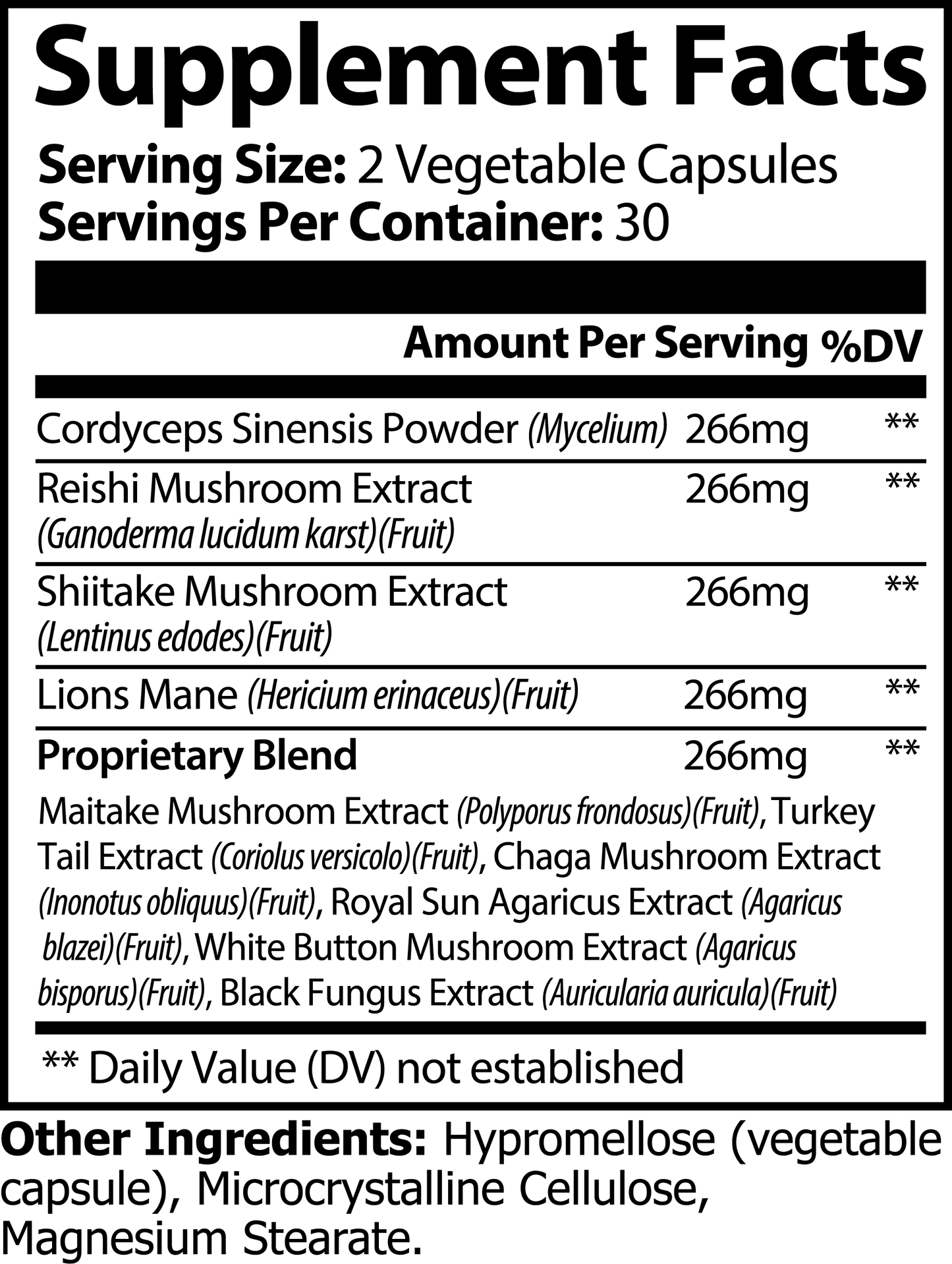 Mushroom Wellness Capsules